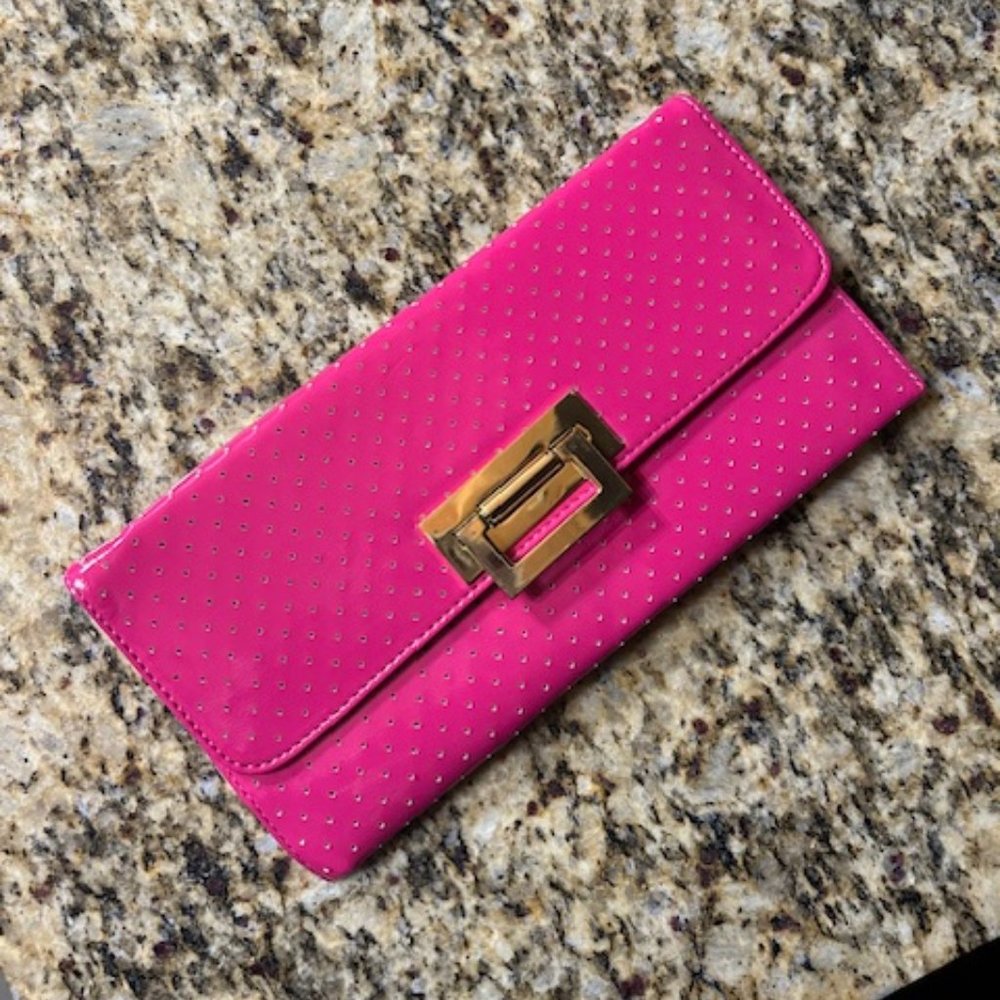 Urban Expressions Vegan Hot Pink Clutch